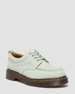 Dr. Martens Last Chance Styles|Last Chance Styles*Lowell Buttersoft leather moc toe shoes in Sage Green