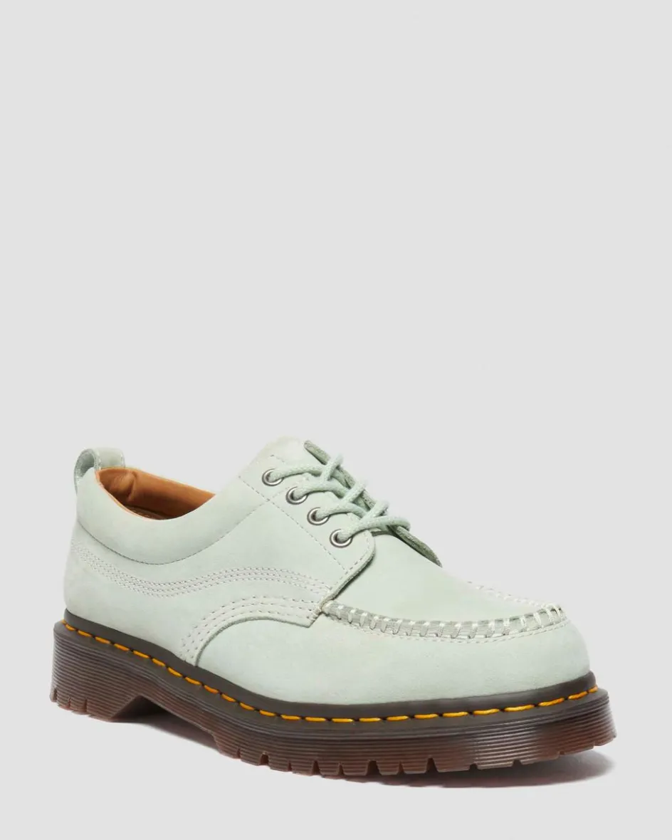 Dr. Martens Last Chance Styles|Last Chance Styles*Lowell Buttersoft leather moc toe shoes in Sage Green