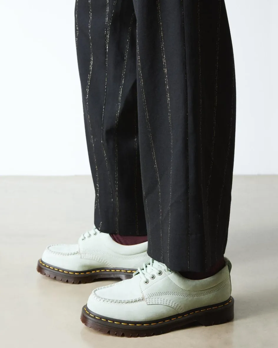 Dr. Martens Last Chance Styles|Last Chance Styles*Lowell Buttersoft leather moc toe shoes in Sage Green