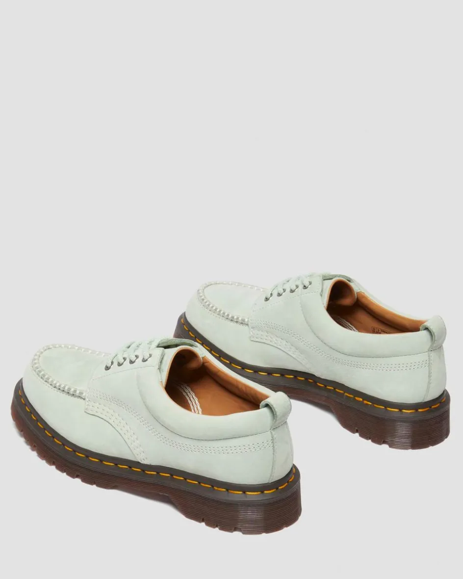 Dr. Martens Last Chance Styles|Last Chance Styles*Lowell Buttersoft leather moc toe shoes in Sage Green