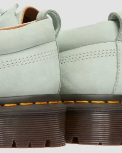 Dr. Martens Last Chance Styles|Last Chance Styles*Lowell Buttersoft leather moc toe shoes in Sage Green