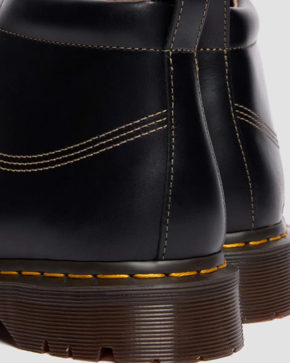 Dr. Martens New And Featured|Boots*LOWELL CHUKKA MOC TOE LEATHER ANKLE BOOTS in Black Black — Orleans