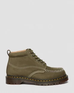 Dr. Martens New And Featured|Boots*Lowell Chukka Nubuck Moc Toe Ankle Boots in Dms Olive DMS OLIVE — Milled Nubuck Wp