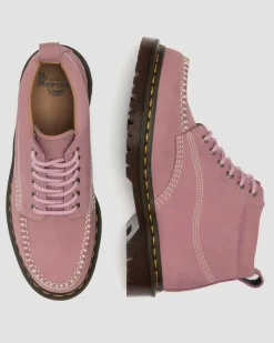 Dr. Martens New And Featured|Boots*Lowell Chukka Nubuck Moc Toe Ankle Boots in Dusty Rose DUSTY ROSE — Milled Nubuck Wp