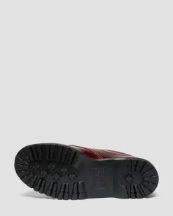Dr. Martens Shoes|New And Featured*Lowell Lacquered Moc Toe Shoes in Cherry Red Cherry Red — Lacquered Leather