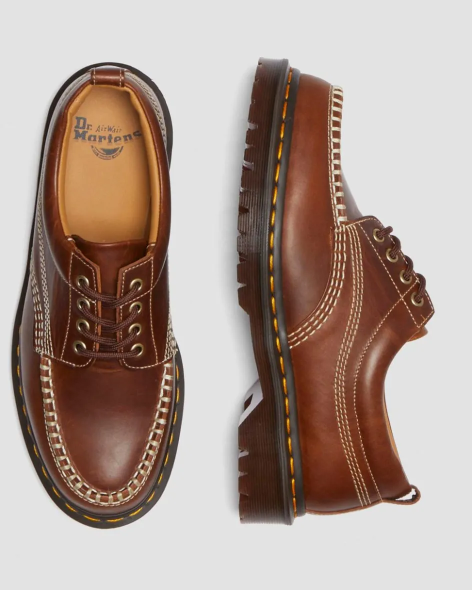 Dr. Martens Shoes|New And Featured*Lowell Leather Moc Toe Shoes in Butterscotch Butterscotch — Orleans