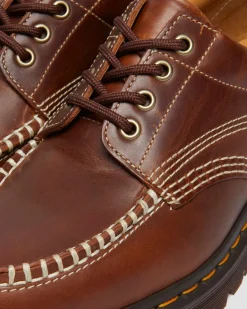 Dr. Martens Shoes|New And Featured*Lowell Leather Moc Toe Shoes in Butterscotch Butterscotch — Orleans