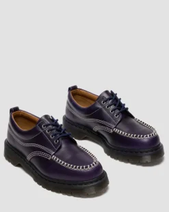 Dr. Martens Last Chance Styles|Last Chance Styles*LOWELL LEATHER MOC TOE SHOES in Midnight Blue MIDNIGHT BLUE — Orleans