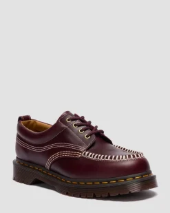 Dr. Martens Shoes|New And Featured*Lowell Leather Moc Toe Shoes in Cherry Red CHERRY RED — Orleans
