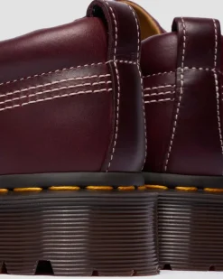 Dr. Martens Shoes|New And Featured*Lowell Leather Moc Toe Shoes in Cherry Red CHERRY RED — Orleans