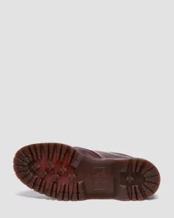 Dr. Martens Shoes|New And Featured*Lowell Leather Moc Toe Shoes in Cherry Red CHERRY RED — Orleans