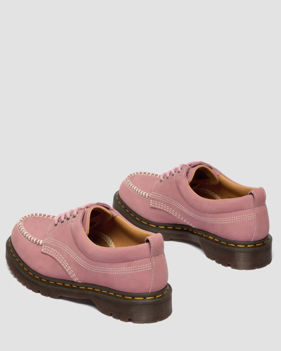 Dr. Martens Shoes|New And Featured*Lowell Nubuck Moc Toe Shoes in Dusty Rose Dusty Rose — Milled Nubuck Wp