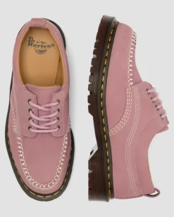 Dr. Martens Shoes|New And Featured*Lowell Nubuck Moc Toe Shoes in Dusty Rose Dusty Rose — Milled Nubuck Wp