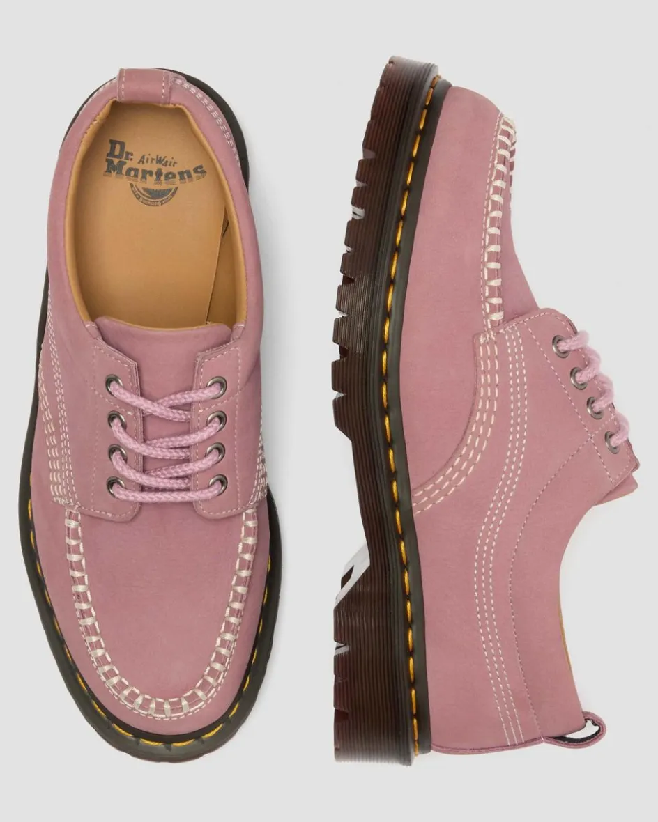 Dr. Martens Shoes|New And Featured*Lowell Nubuck Moc Toe Shoes in Dusty Rose Dusty Rose — Milled Nubuck Wp
