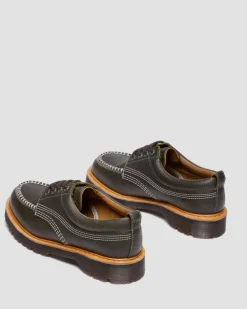 Dr. Martens Shoes|New And Featured*Lowell Wild Grain Leather Moc Toe Shoes in Dms Olive DMS OLIVE — Wild Grain