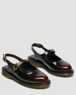 Dr. Martens Mother'S Day Gifts|Shoes*Madaline Mary Jane Rub Off Leather Sling Back Shoes in Cherry Red Arcadia Cherry Red Arcadia — Arcadia