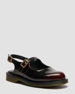 Dr. Martens Mother'S Day Gifts|Shoes*Madaline Mary Jane Rub Off Leather Sling Back Shoes in Cherry Red Arcadia Cherry Red Arcadia — Arcadia