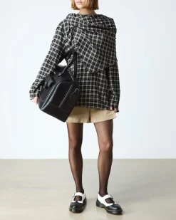 Dr. Martens Mother'S Day Gifts|Shoes*Mary Jane Monochrome Leather Shoes in Black Black+White — Atlas Pebble Grain+Smooth