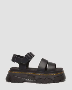 Dr. Martens Spring Sandals|Sandals*Mattison 2 Strap sandals in Black BLACK — Athena