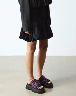 Dr. Martens Last Chance Styles*MATTISON SLIDE in Black BLACK+PINK MULTI