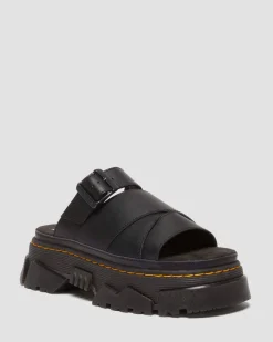 Dr. Martens Mules|Slides*Mattison Slide sandals in Black BLACK — Athena
