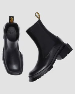 Dr. Martens Tall And Knee High Boots|New And Featured*Maybole Square Toe Chelsea Boots in Black Black — Wanama