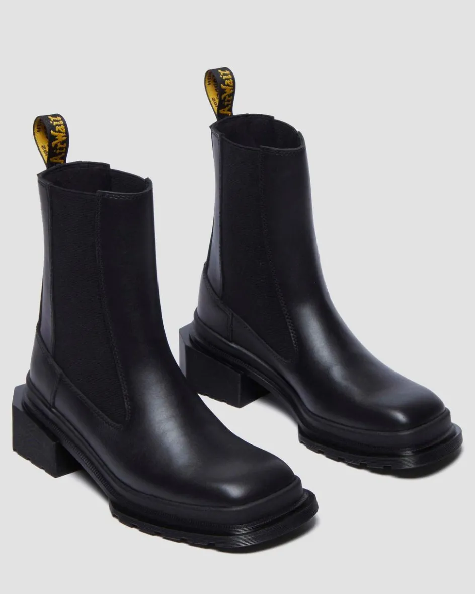 Dr. Martens Tall And Knee High Boots|New And Featured*Maybole Square Toe Chelsea Boots in Black Black — Wanama