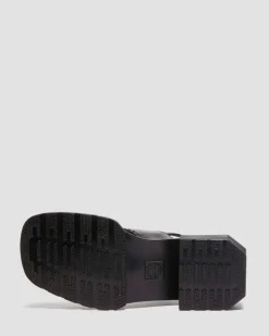 Dr. Martens Mules: Slip On & Go|Mules*Maybole Wanama leather Sandals in Black Black — Wanama
