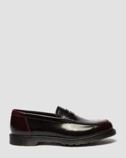 Dr. Martens Shoes|New And Featured*Mayfare Rub Off Leather Loafers in Cherry Red Arcadia Cherry Red Arcadia — Arcadia