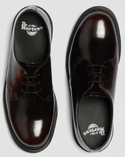 Dr. Martens Shoes|New And Featured*Mayfare Rub Off Leather Shoes in Cherry Red Arcadia Cherry Red Arcadia — Arcadia