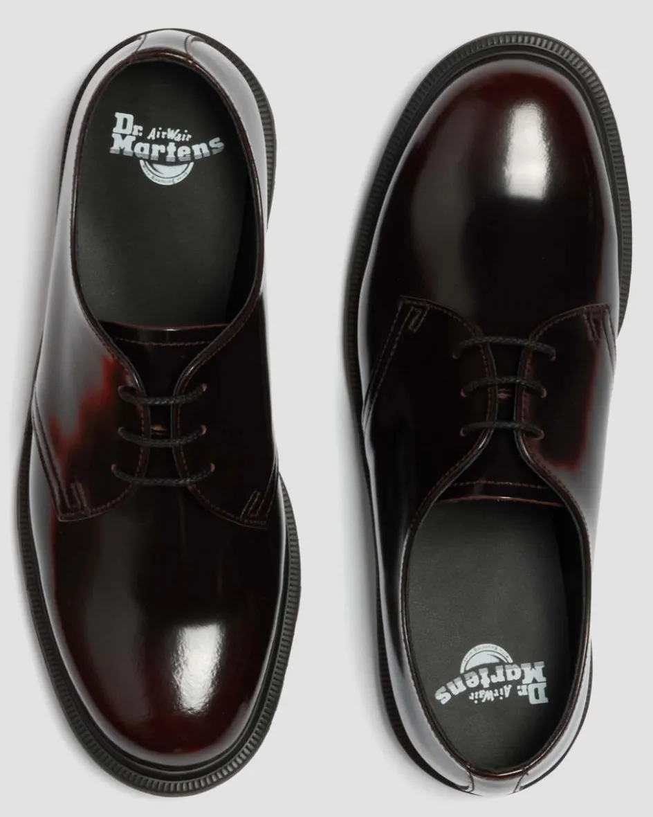Dr. Martens Shoes|New And Featured*Mayfare Rub Off Leather Shoes in Cherry Red Arcadia Cherry Red Arcadia — Arcadia