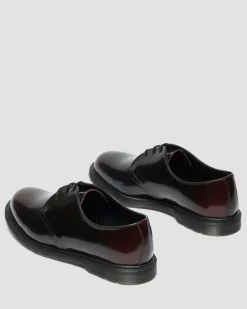 Dr. Martens Shoes|New And Featured*Mayfare Rub Off Leather Shoes in Cherry Red Arcadia Cherry Red Arcadia — Arcadia