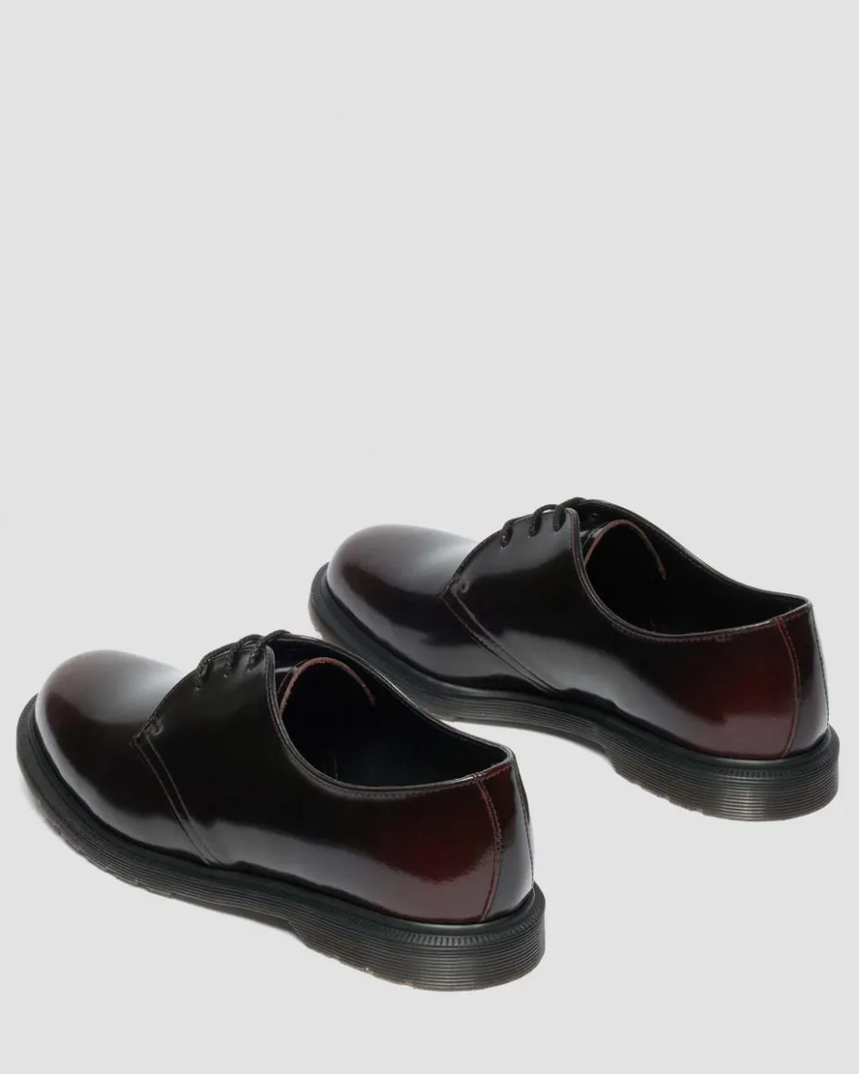 Dr. Martens Shoes|New And Featured*Mayfare Rub Off Leather Shoes in Cherry Red Arcadia Cherry Red Arcadia — Arcadia