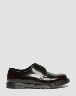 Dr. Martens Shoes|New And Featured*Mayfare Rub Off Leather Shoes in Cherry Red Arcadia Cherry Red Arcadia — Arcadia