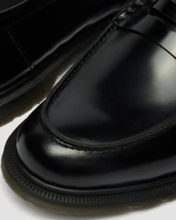 Dr. Martens Shoes|New And Featured*Mayfare Smooth Leather Loafers in Black Black — Polished Smooth