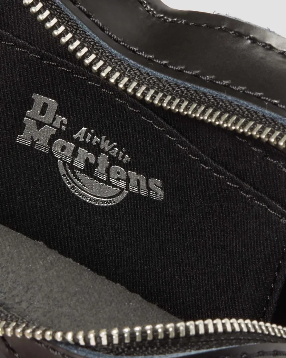 Dr. Martens Last Chance Styles|Last Chance Styles*Mini Heart Shaped Kiev & Patent Leather Bag in Black Black — Kiev+Patent Lamper
