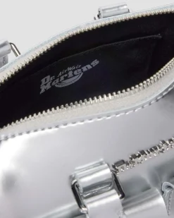 Dr. Martens New And Featured|Accessories*Mini Top Handle Bag Bag Silver Metallic Patent Lamper in Silver Metallic Silver Metallic — Patent Lamper