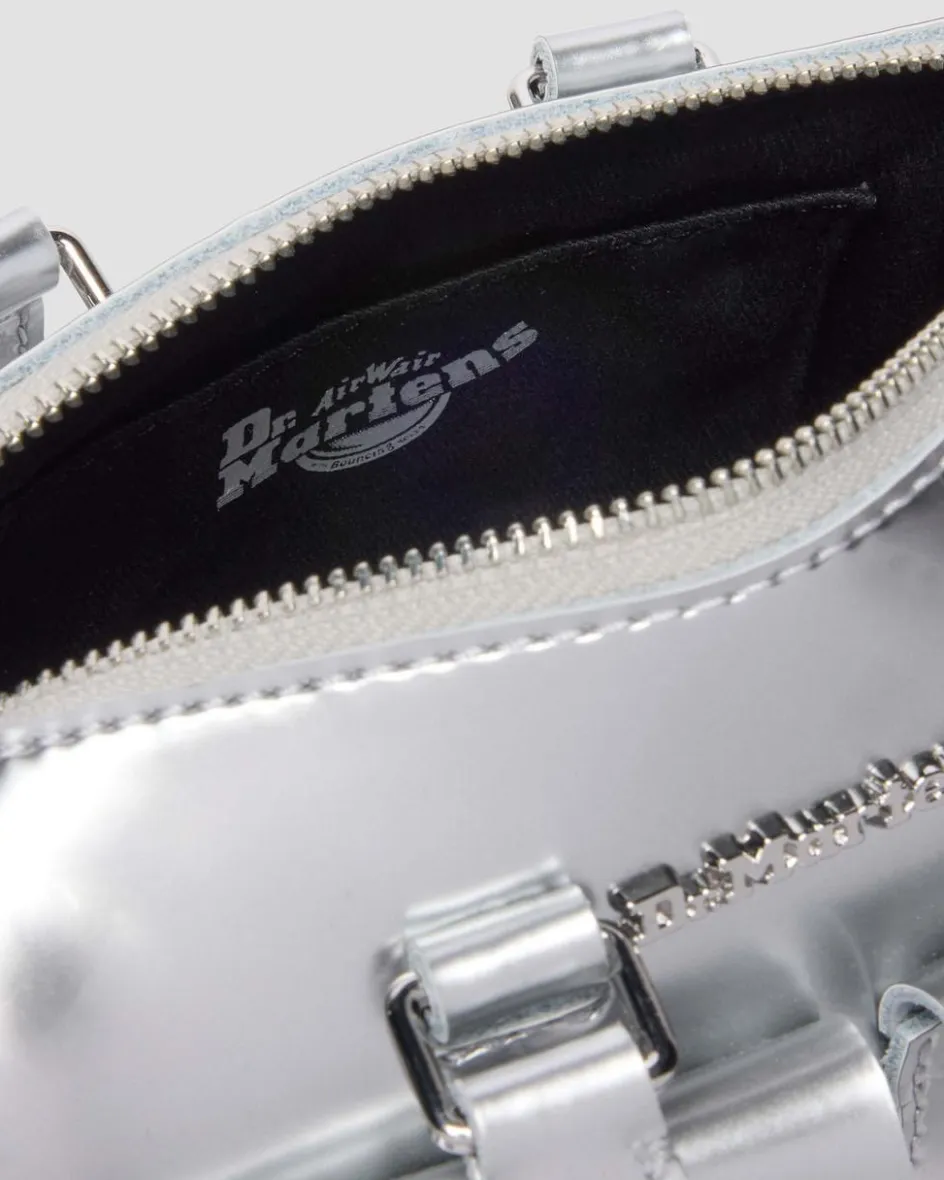 Dr. Martens New And Featured|Accessories*Mini Top Handle Bag Bag Silver Metallic Patent Lamper in Silver Metallic Silver Metallic — Patent Lamper