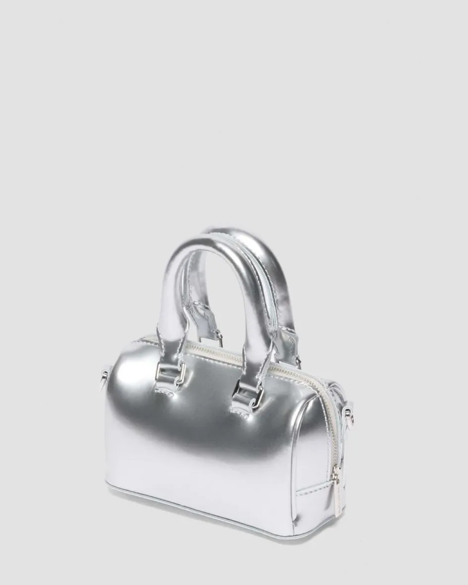 Dr. Martens New And Featured|Accessories*Mini Top Handle Bag Bag Silver Metallic Patent Lamper in Silver Metallic Silver Metallic — Patent Lamper