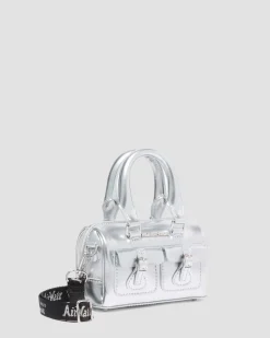 Dr. Martens New And Featured|Accessories*Mini Top Handle Bag Bag Silver Metallic Patent Lamper in Silver Metallic Silver Metallic — Patent Lamper