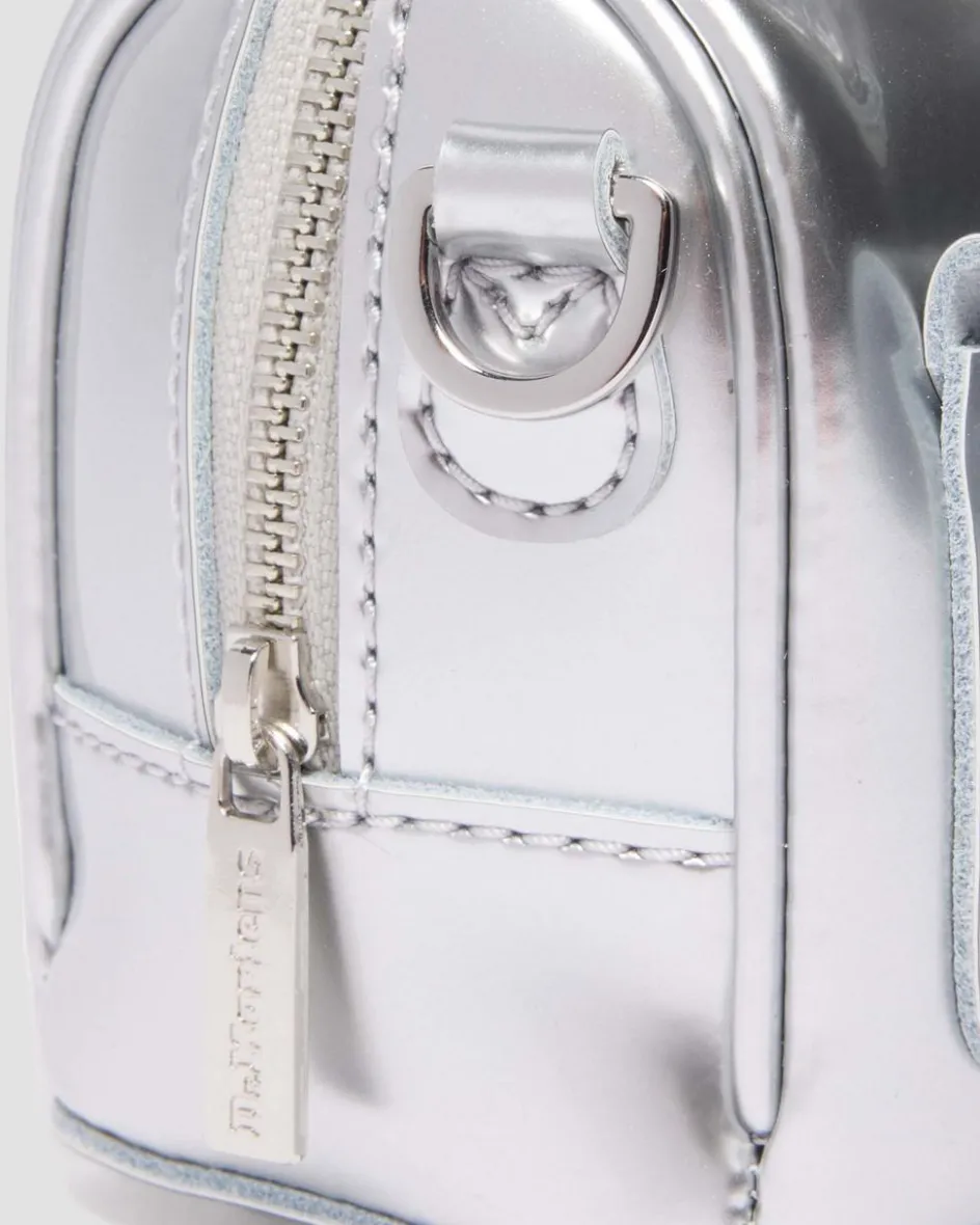 Dr. Martens New And Featured|Accessories*Mini Top Handle Bag Bag Silver Metallic Patent Lamper in Silver Metallic Silver Metallic — Patent Lamper