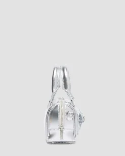 Dr. Martens New And Featured|Accessories*Mini Top Handle Bag Bag Silver Metallic Patent Lamper in Silver Metallic Silver Metallic — Patent Lamper