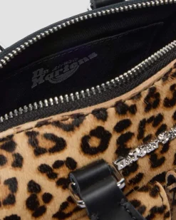 Dr. Martens New And Featured|Accessories*Mini Top Handle Leopard Print Bag in Black Black+Light Tan — Kiev + Mini Leopard Spot Hair On