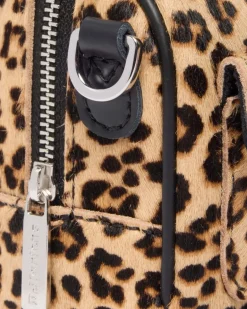 Dr. Martens New And Featured|Accessories*Mini Top Handle Leopard Print Bag in Black Black+Light Tan — Kiev + Mini Leopard Spot Hair On