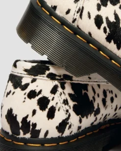 Dr. Martens Shoes|New And Featured*Penton Dalmatian Hair On Leather Loafers in Cream & Black Cream & Black — Dalmatian Print Hair On