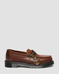 Dr. Martens Shoes|Loafers*Penton Made in England Leather Loafer in Brown Brown+Amber — Classic Calf