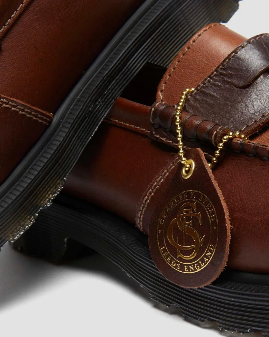 Dr. Martens Shoes|Loafers*Penton Made in England Leather Loafer in Brown Brown+Amber — Classic Calf