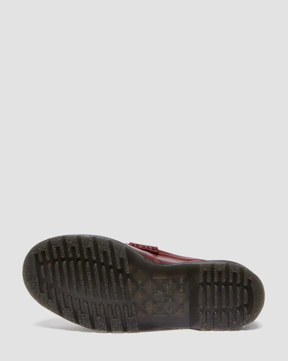 Dr. Martens Last Chance Styles|Last Chance Styles*Penton Made In England Two-Tone Leather Loafers in Burgundy Burgundy+White
