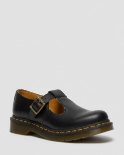 Dr. Martens Originals|Shoes*Polley Smooth Leather Mary Janes in Black Black — Smooth Leather