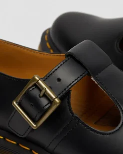 Dr. Martens Originals|Shoes*Polley Smooth Leather Mary Janes in Black Black — Smooth Leather